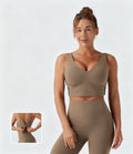 V-Neck Push-Up Sports Bra