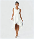 Backless Ruffle Flowy Midi Dress